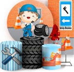 Mecanico Baby Parede Tijolo Cilindro Redondo Pmg - imagem 2