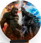Godzilla E King Kong Painel Redondo 150Cm - imagem 1