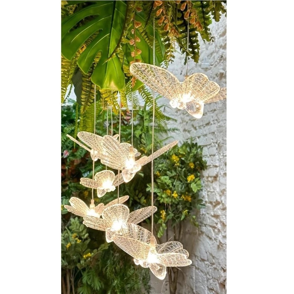 Borboletas Led 8 Unidades 17X20Cms - FOCUSEVENTOSJATAI