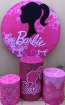 Barbie Moldura Rosa  Cilindro Redondo Pmg - imagem 2