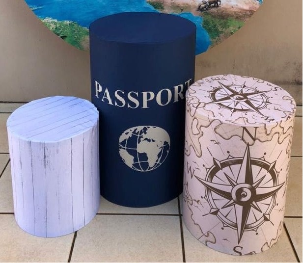 Volta Ao Mundo Passaport Cilindro Redondo Pmg - FOCUSEVENTOSJATAI