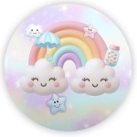 Chuva de Amor 3D Luluzinha Painel Redondo 150Cm - imagem 1