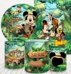 Mickey Safari Placa Painel Redondo 150Cm - imagem 2