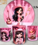 Boiadeira Rosa Anne Cilindro Redondo Pmg - imagem 2
