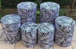 Animal Print Zebra Cilindro Redondo Pmg - imagem 2