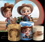 Fazendeiro 3D Loirinho Cilindro Redondo Pmg - imagem 2