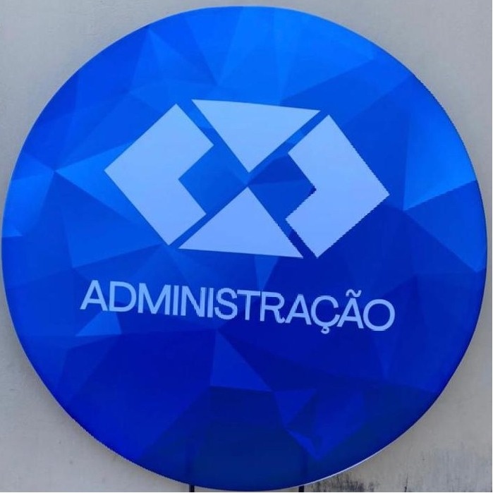 Profissão Administração Azul Painel Redondo 150Cm - FOCUSEVENTOSJATAI
