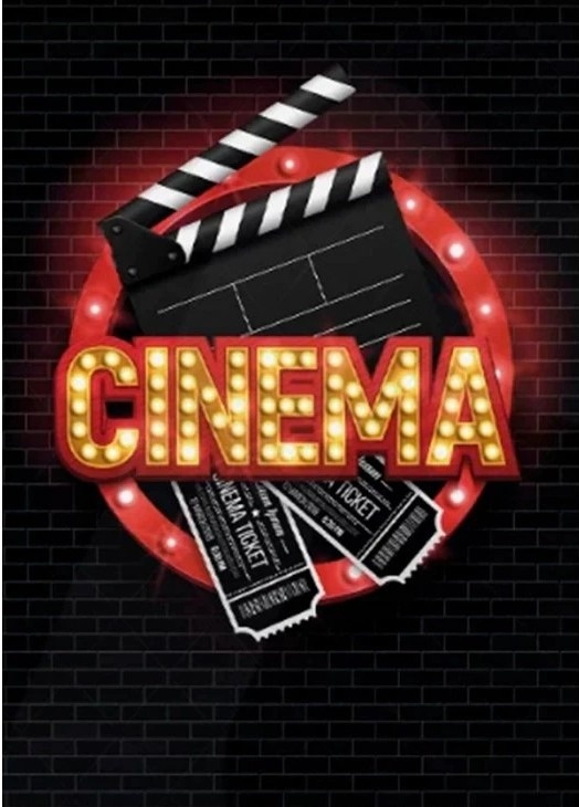 Cinema Letra Led Painel Retangular 220X150Cm - FOCUSEVENTOSJATAI