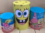 Bob Esponja Fundo Do Mar Cilindro Redondo Pmg - imagem 1
