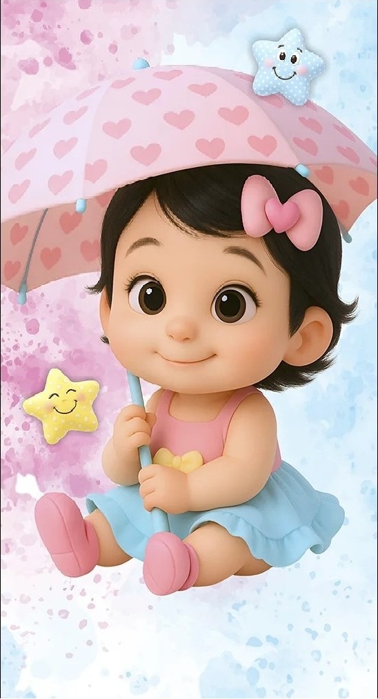 Chuva de Amor 3D Larissinha Painel Retangular 200X100Cm Fundo Salmão Candy - FOCUSEVENTOSJATAI