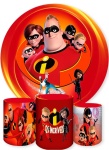 Incriveis 3D Fundo Vermelho Painel Retangular 220X150Cm - imagem 2