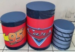 Carros Disney Pista Mc Queem Cilindro Redondo Pmg - imagem 1