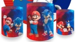 Super Marios E Sonic Cilindro Redondo Pmg - imagem 1