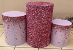 15 Anos Rosa Coroa Prata Diamante -  Cilindro Redondo Pmg - imagem 1