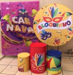 Carnaval Bloquinho Cilindro Redondo Pmg - imagem 2