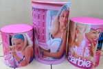 Barbie E Ken Real Carro Rosa Cilindro Redondo Pmg - imagem 1