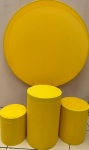 Amarelo Vivo Liso - Painel Redondo 150Cms - imagem 1