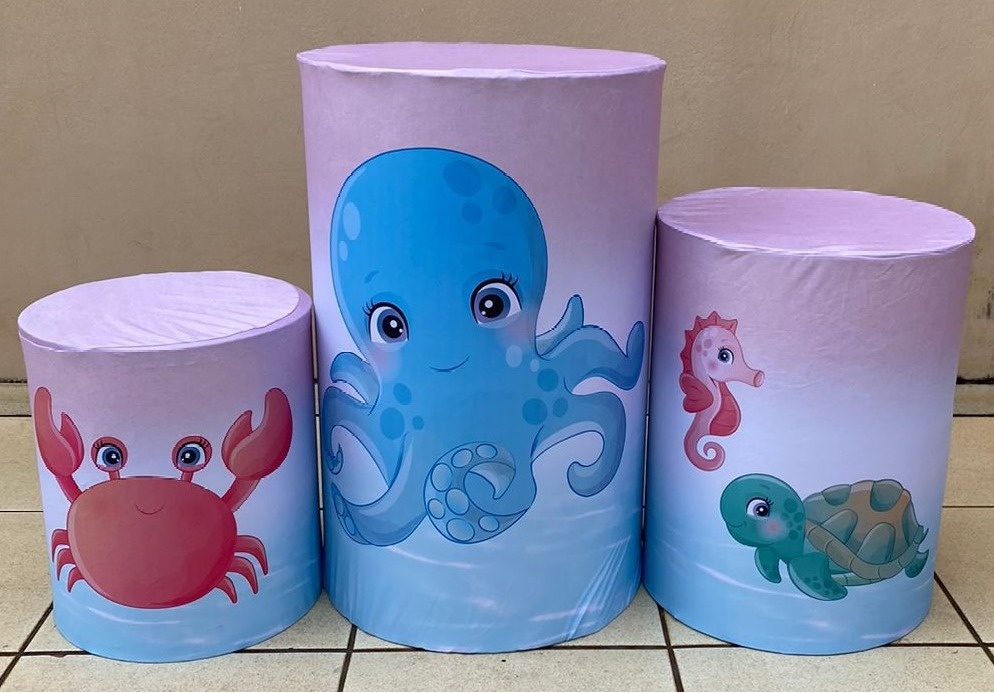 Sereia Baby Aquarela Lilas Cilindro Redondo Pmg - FOCUSEVENTOSJATAI