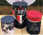 Futebol São Paulo Tricolor Cilindro Redondo Pmg - imagem 1