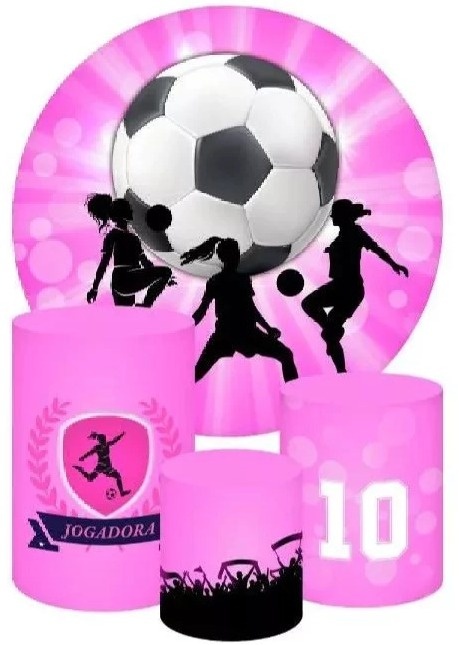 Futebol Meninas Rosa Cilindro Redondo Pmg - FOCUSEVENTOSJATAI