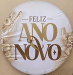Ano Novo Champagne Perolado Cilindro Redondo Pmg - imagem 2
