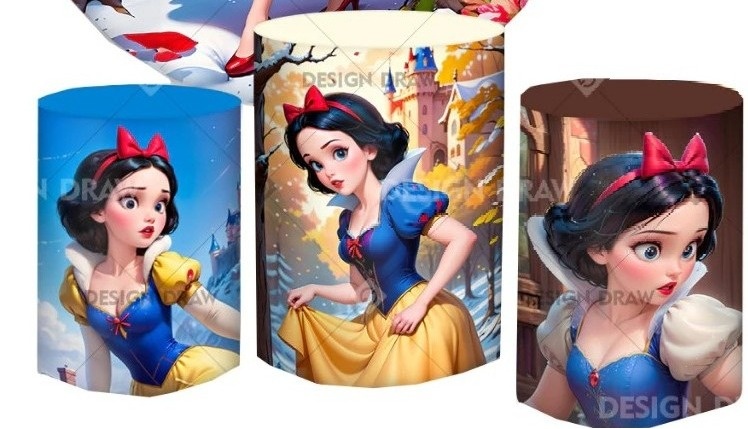 Branca de Neve 15 Anos Cilindro Redondo Pmg - FOCUSEVENTOSJATAI