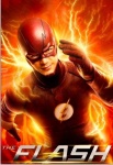 Flash Homem Raio Fundo Vermelho Painel Retangular 220X150Cm - imagem 1