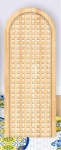 Ripado Madeira 1/2 E Porta Grega Azul Painel Romano 200X100Cm - Fundo Marron Pele - imagem 1