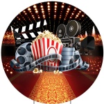 Cinema Oscar Painel Redondo 150Cm - imagem 1