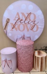 Ano Novo Rose Gold Cilindro Redondo Pmg - imagem 2