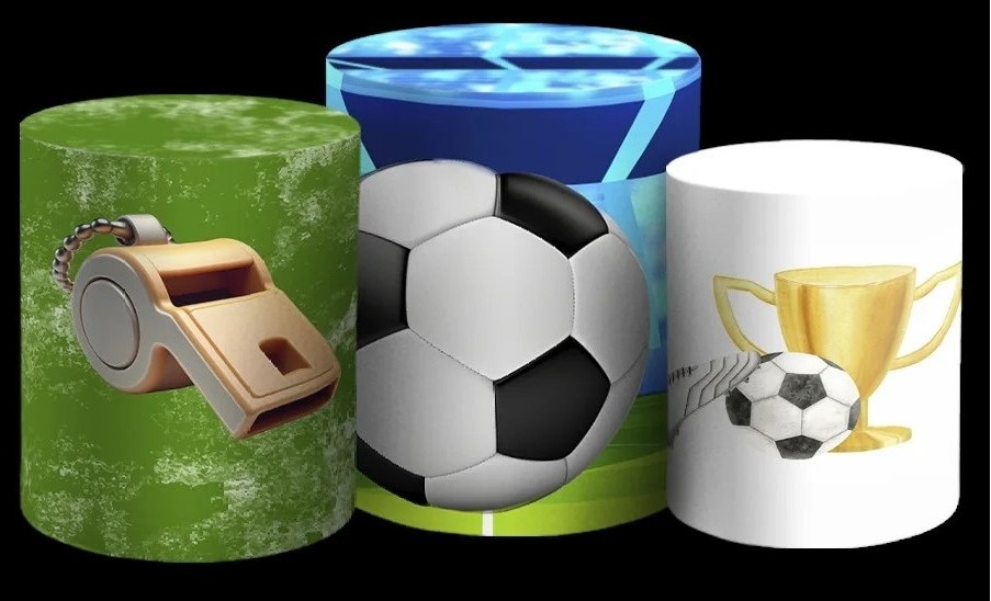 Futebol 3D Jogador Moreninho Cilindro Redondo Pmg - FOCUSEVENTOSJATAI