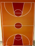 Basquete Bola Parede Painel Redondo 150Cm - imagem 3