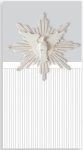 Batizado Ripado Branco Painel Retangular 220X150Cm - imagem 1