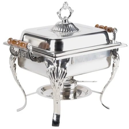 Rechaud Inox Colinial Zahav Quadrado 4L - FOCUSEVENTOSJATAI