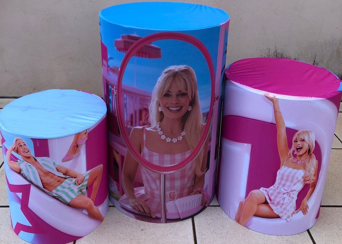 Barbie Real Vestido Preto E Branco Cilindro Redondo Pmg - FOCUSEVENTOSJATAI