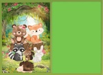 Bosque Encantado Ursinho E Amigos - Painel Retangular 220X150Cm - imagem 2
