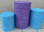 Sereia Glitter Azul_Glitter Lilás Cilindro Redondo 1P 2M - imagem 1