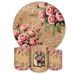 Cartas de Amor Floral Rosas Cilindro Redondo Pmg - imagem 2