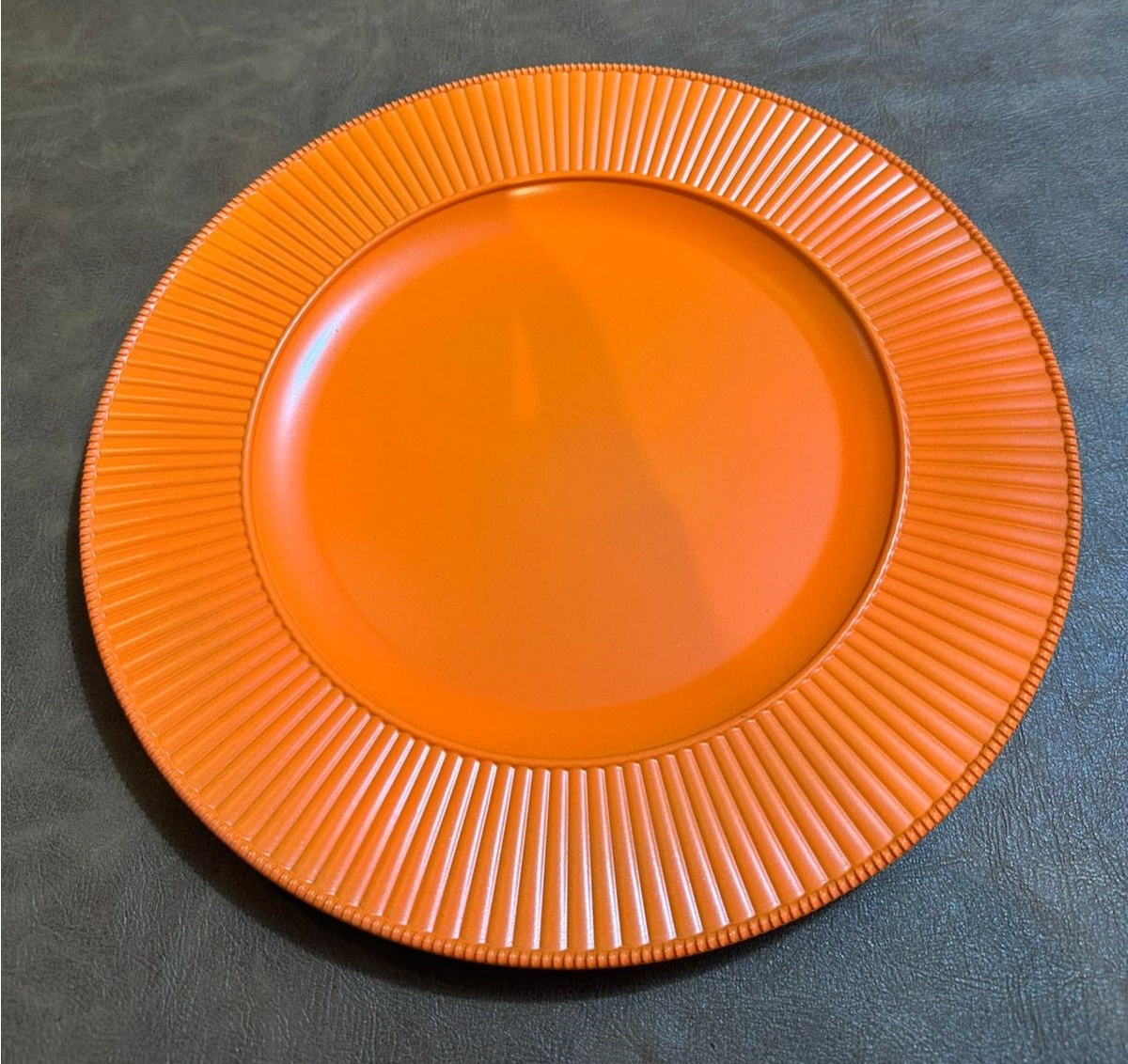 Sousplat Laranja Verona Redondo 33Cm - 120 Uni - FOCUSEVENTOSJATAI