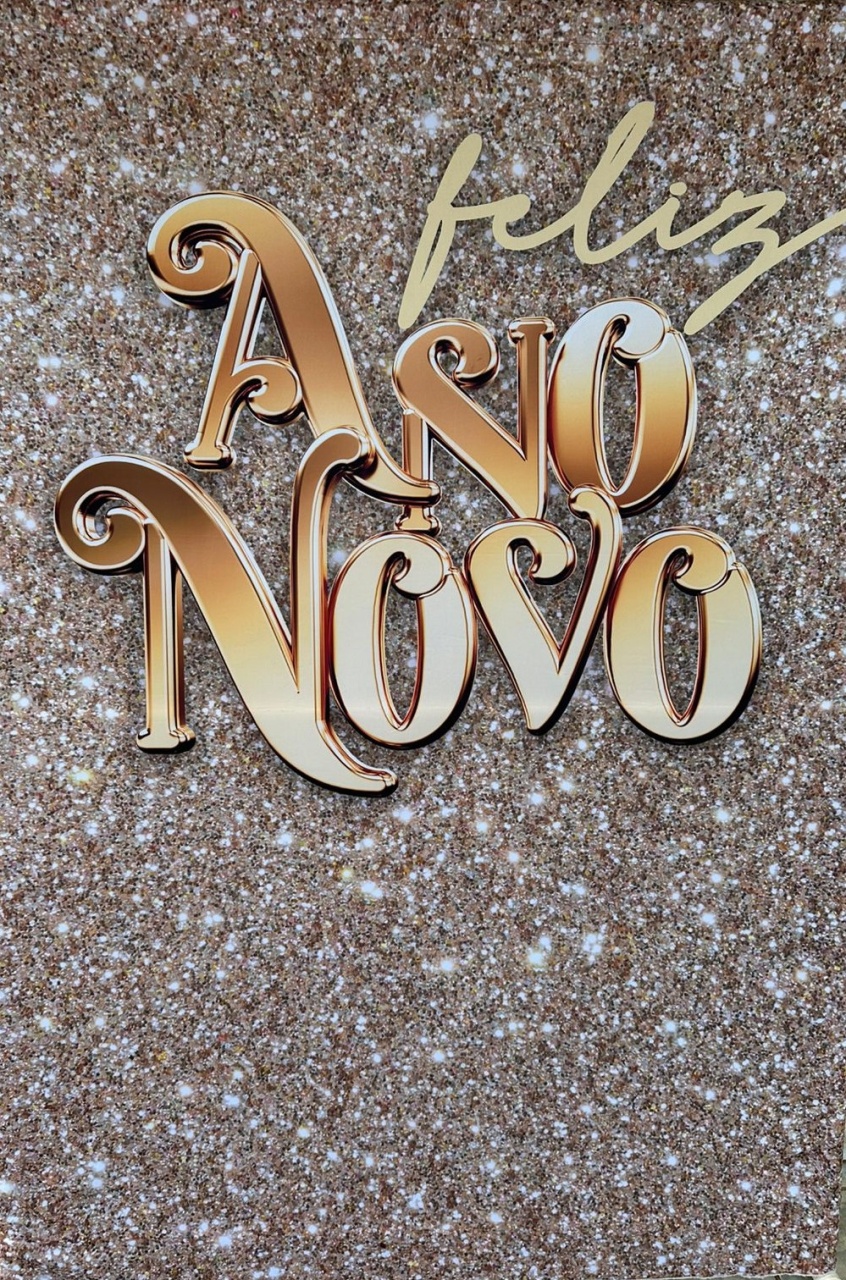 Ano Novo Feliz Glitter Dourado Retangular 220X150Cm - Fundo Verde Azeitona - FOCUSEVENTOSJATAI