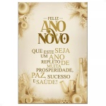 Bege Claro Painel Retangular 220X150Cm Fundo Ano Novo Paz Sucesso E Saude - imagem 2