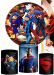 Super Man Retro Painel Redondo 150Cm - imagem 1