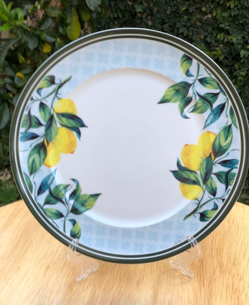 Prato Raso Limão Siciliano Porcelana Germer 27Cm - FOCUSEVENTOSJATAI