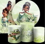 Princesa E O Sapo 3D Tiana Naveen Painel Retangular 220X150Cm - imagem 2