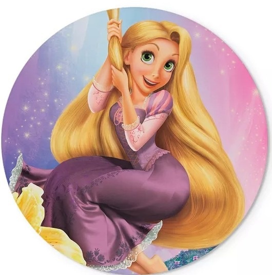 Rapunzel Enrolados Painel Redondo 150Cm - FOCUSEVENTOSJATAI