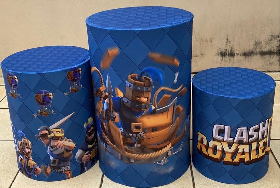 Clash Royale Azul Cilindro Redondo Pmg - FOCUSEVENTOSJATAI