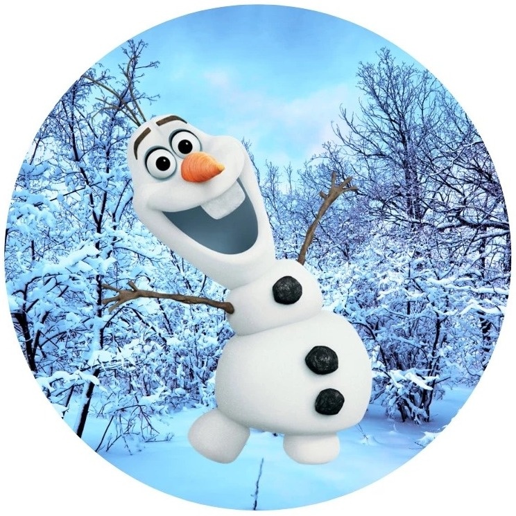Frozen Olaf Painel Redondo 150Cm - FOCUSEVENTOSJATAI