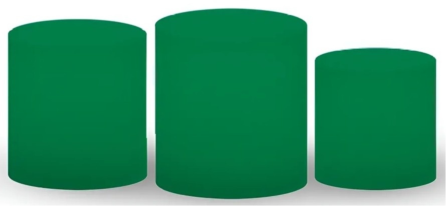 Verde Folha Liso 01 Cilindro Redondo 1P2M1G - FOCUSEVENTOSJATAI