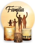 Religioso Culto da Familia Painel Redondo 150Cm - imagem 1