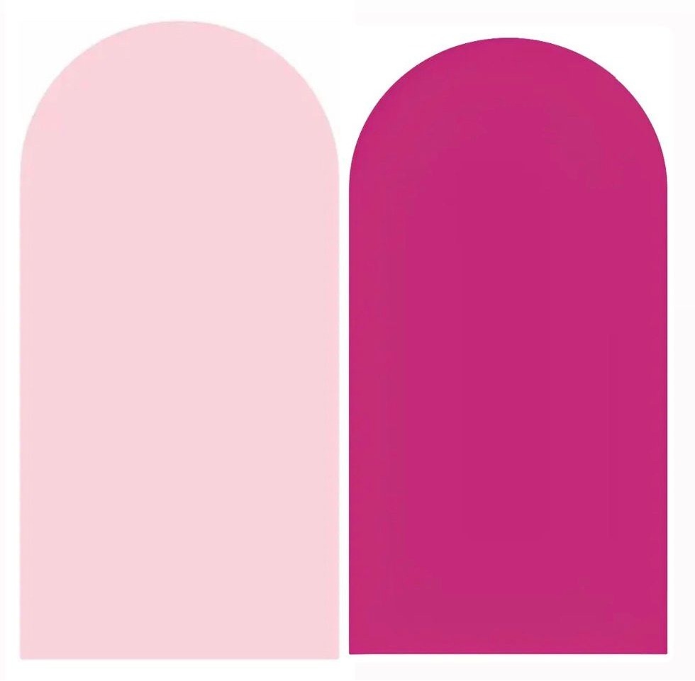 Rosa Claro 01/02 Fundo Rosa Pink Painel Romano 100X200Cm - FOCUSEVENTOSJATAI